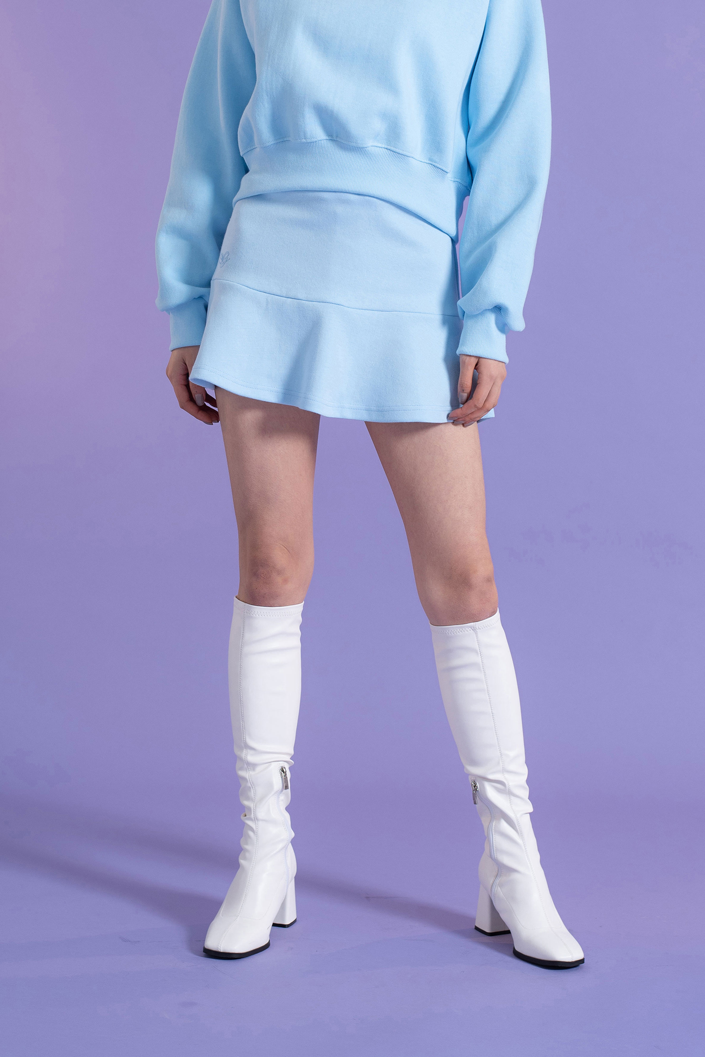 00s Mood Flare Mini Skirt BLUE